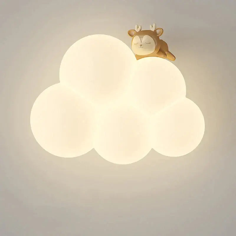Monkey decorbites cloud cartoon wall lamp for nursery bedroom
