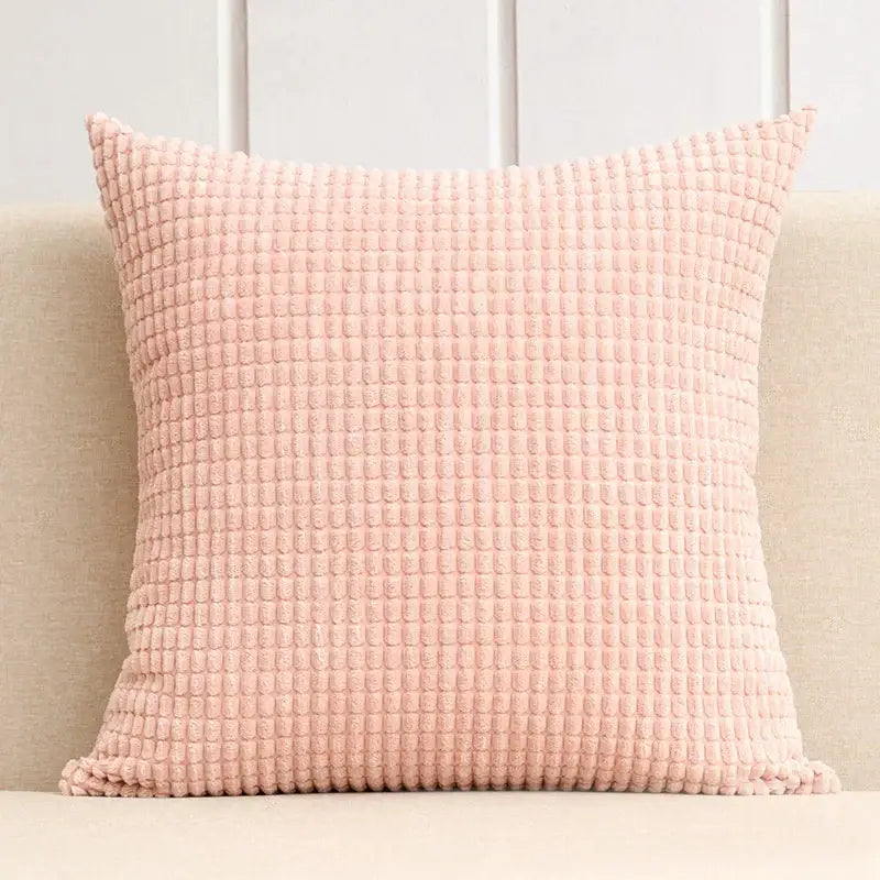 Navy & charcoal corduroy corn grain cushion cover living room set