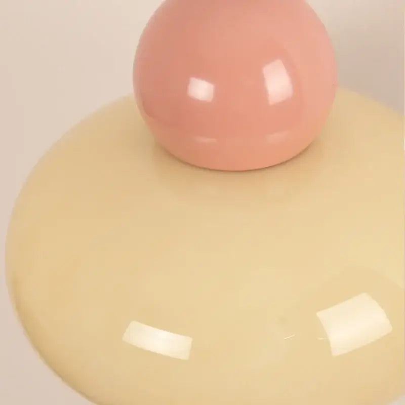 Nordic cream & blush pink glass wall light fixture bedroom lamp