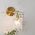 Nordic gold brass led wall sconce bedroom light with adjustable arm