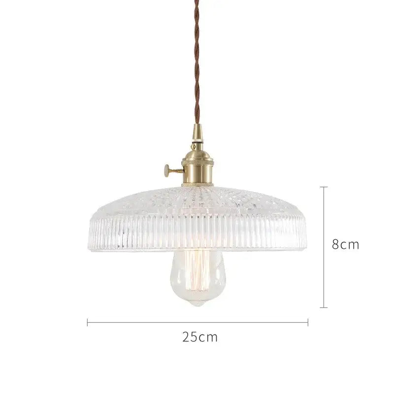 Nordic japan style textured glass pendant lights for dining room