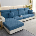 Orange & white jacquard velvet sofa seat covers living room protector