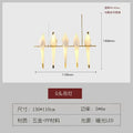 Origami crane bird design led pendant light dining room white gold