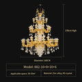 Ornate gold decorbites crystal chandelier for living room luxury
