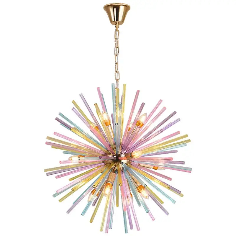 Pastel dandelion pendant lamp kids bedroom starburst chandelier