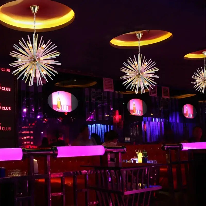 Pastel dandelion pendant lamp kids bedroom starburst chandelier