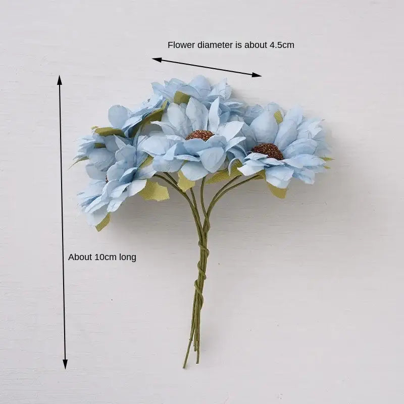 Pastel decorbites daisy sunflower bouquet for wedding room decor