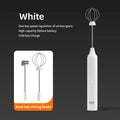 Pastel pink & blue electric milk frother kitchen coffee mixer