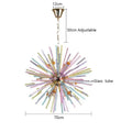 Pastel starburst dandelion chandelier glass pendant light bedroom