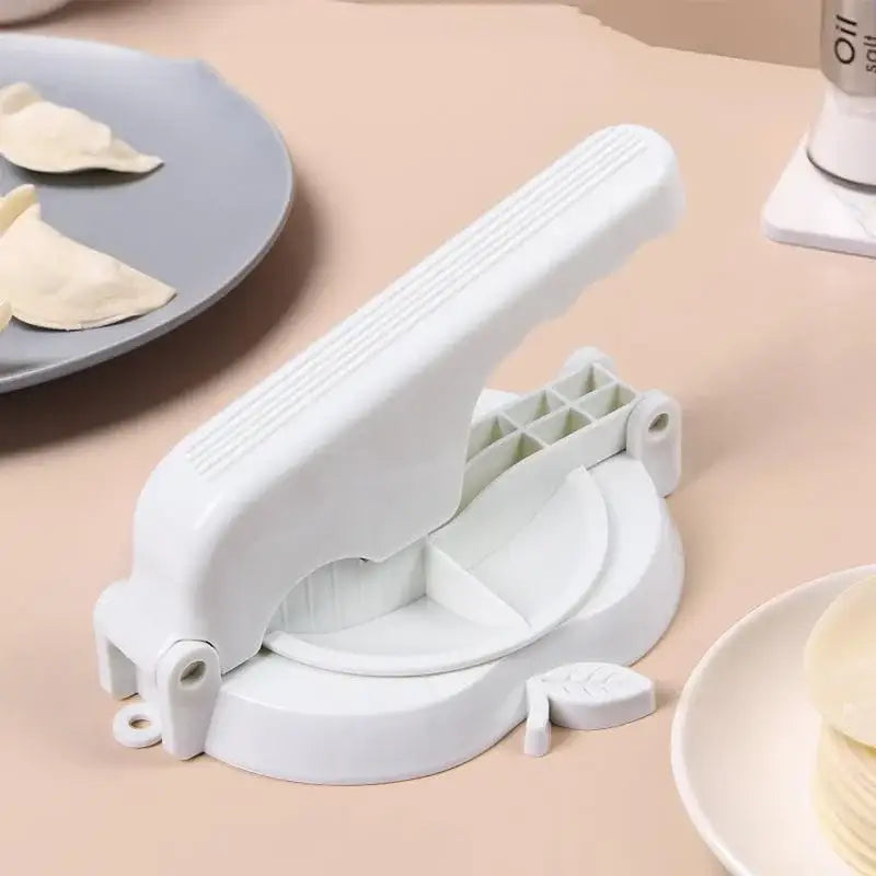 Pink and white dumpling wrapper presser mold kitchen baking tool