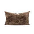 Plush dark grain velvet pillow cover living room decor