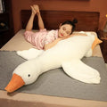 Plush white goose sleep body pillow – bedroom festival gift