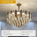 Post modern silver & brass decorbites crystal chandelier living room