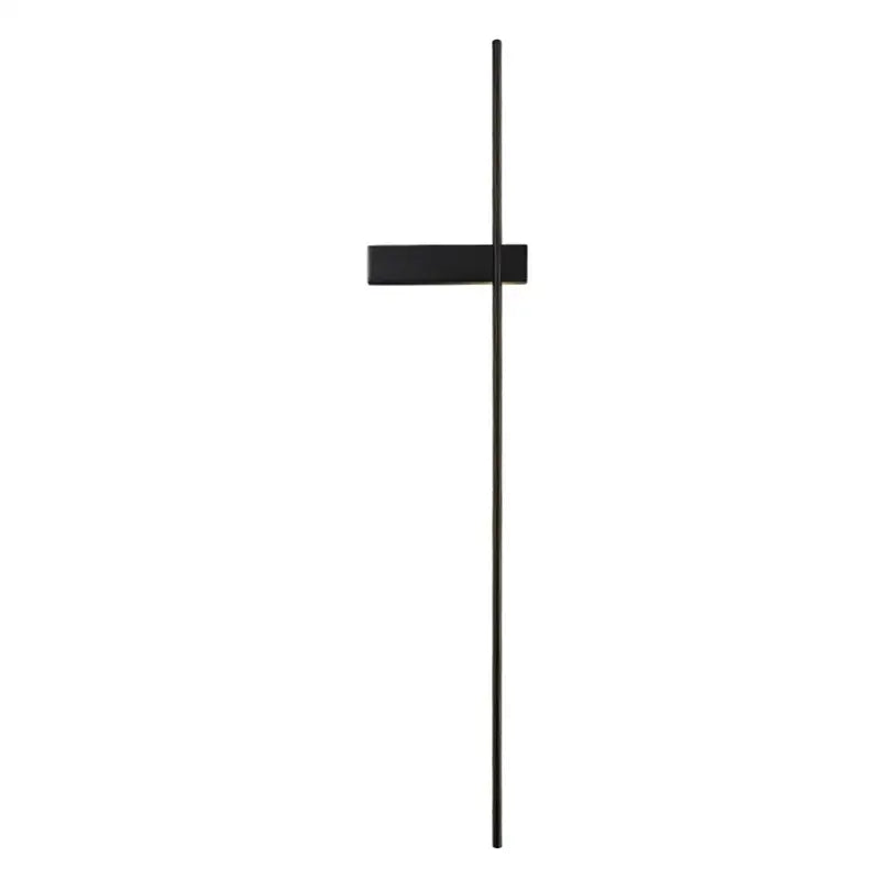 Postmodern black copper wall lamp for minimalist bedroom lighting