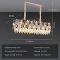 Postmodern clear & dark tiered decorbites crystal chandelier living room
