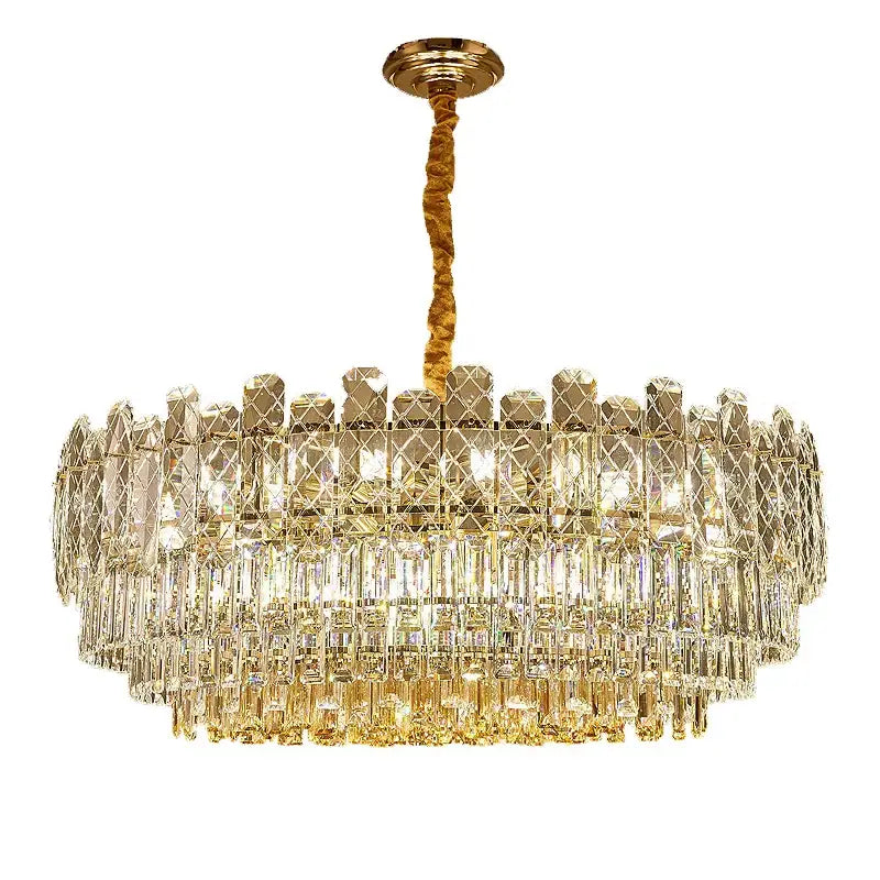Postmodern decorbites gold lustre chandelier – dining room crystal light
