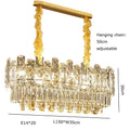 Postmodern decorbites gold lustre chandelier – dining room crystal light