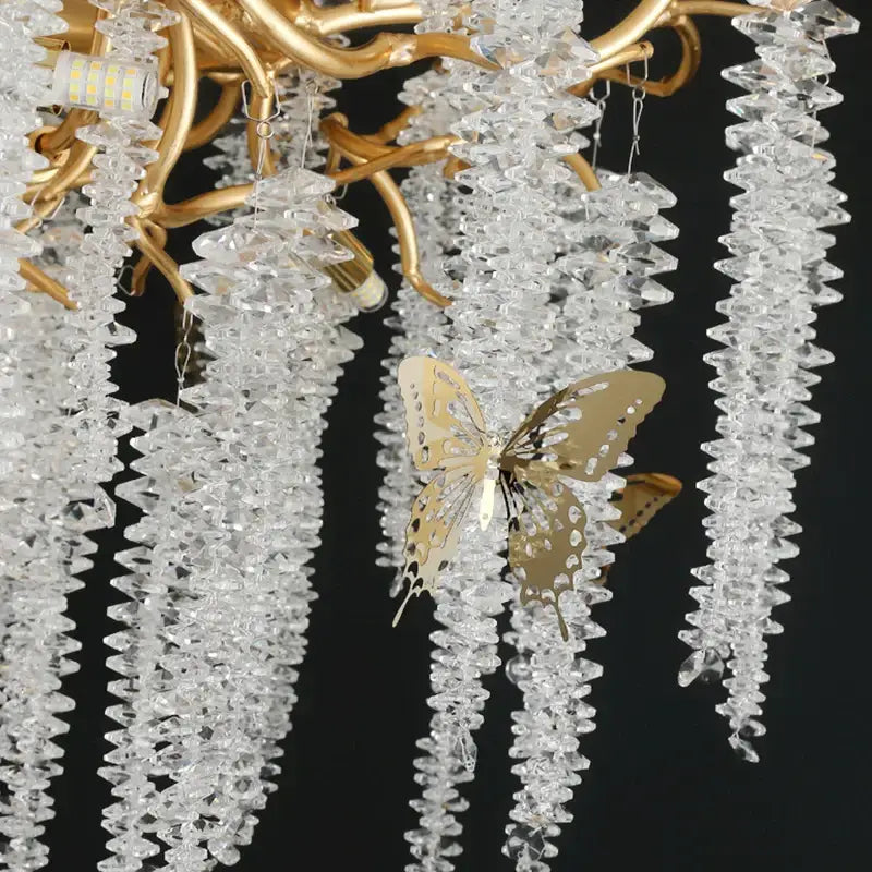 Postmodern gold decorbites crystal chandelier for dining room