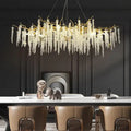 Postmodern gold decorbites crystal chandelier for dining room