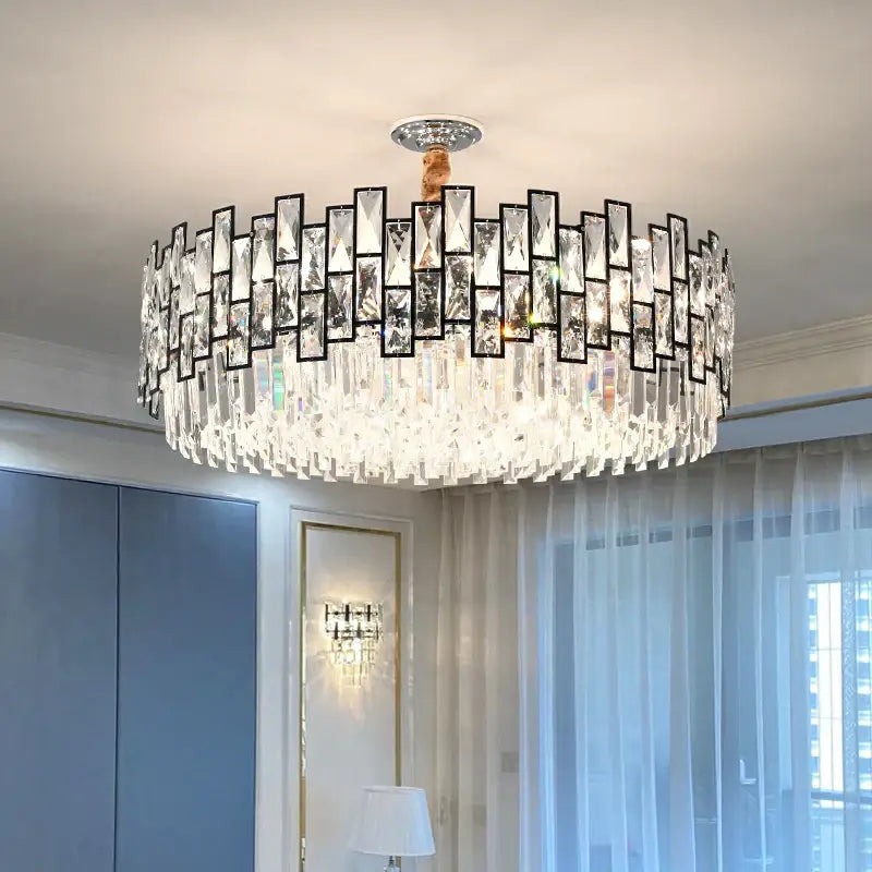 Postmodern gold decorbites crystal chandelier for living room