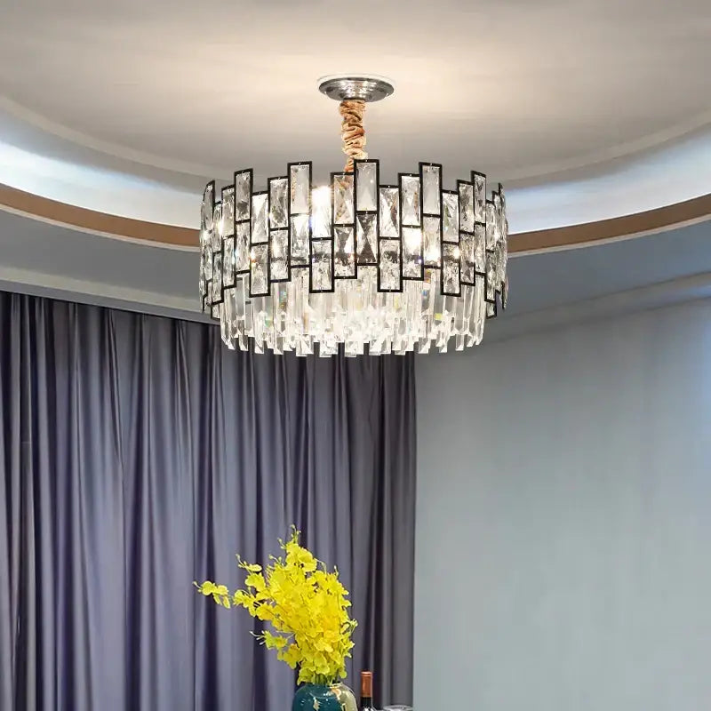 Postmodern gold decorbites crystal chandelier for living room