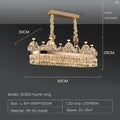 Postmodern gold double layer decorbites crystal chandelier living room
