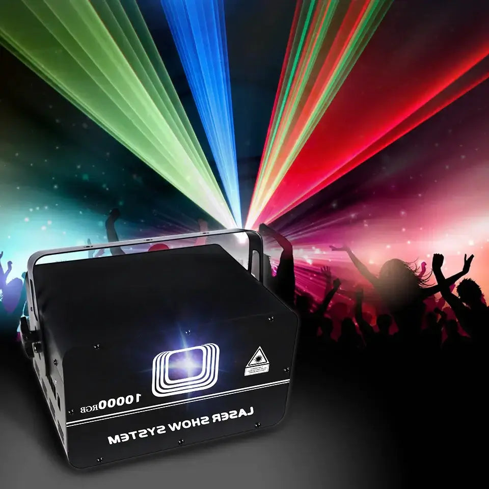 Professional 10w rgb laser light projector for dj stage and party room