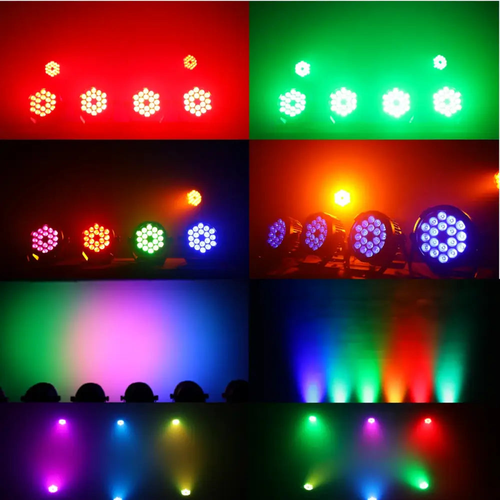 Professional 18x18w rgbwa uv pink par lights for stage wash