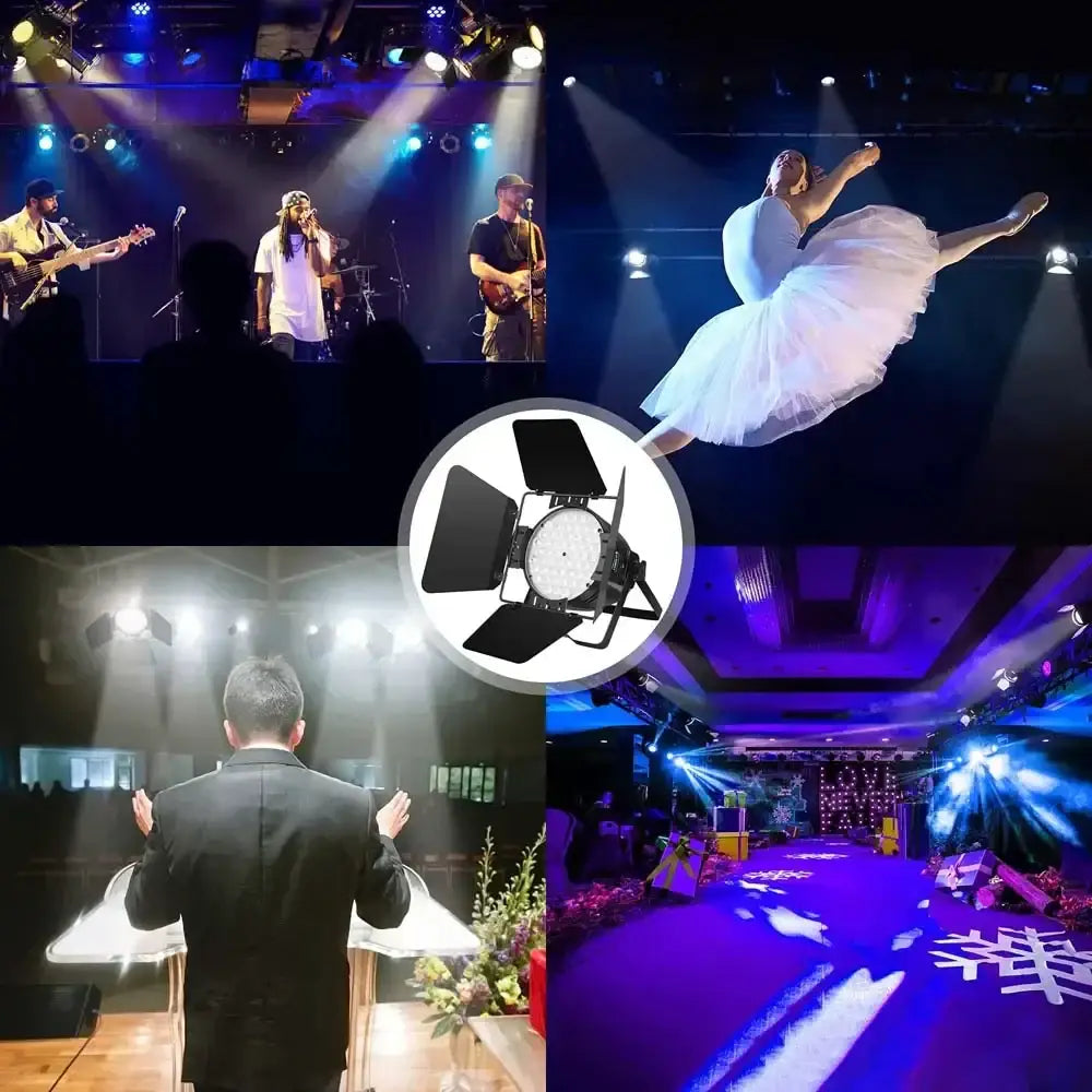 Professional black big dipper led par stage spotlight with digital display