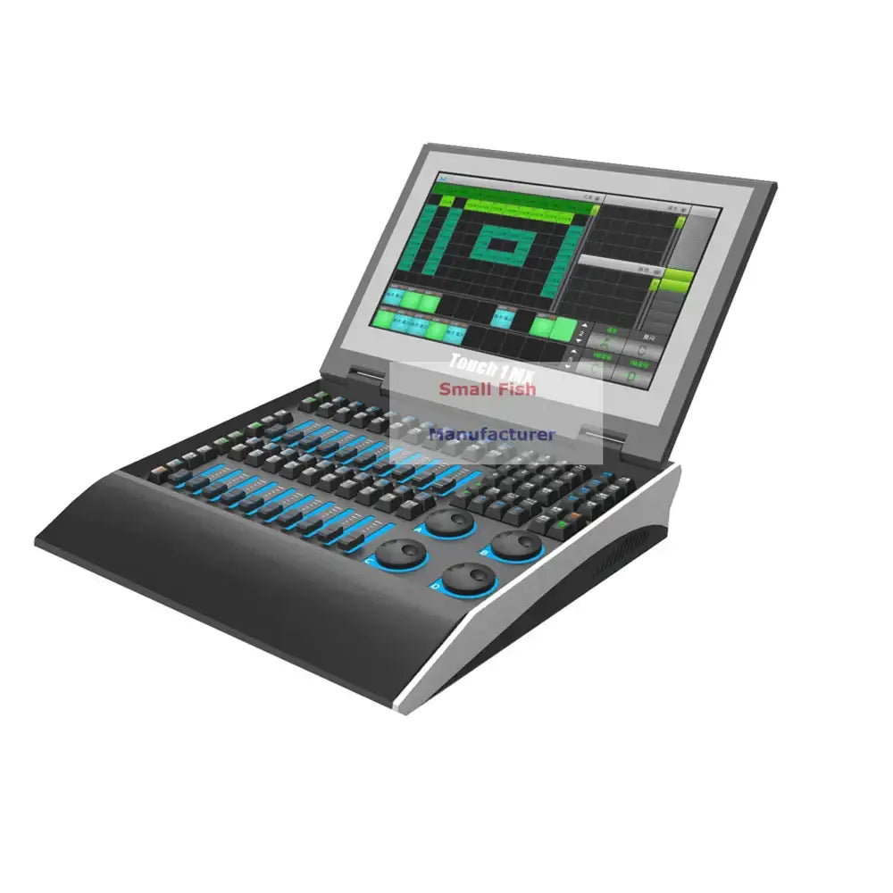 Professional black & blue touchscreen dmx console lighting control