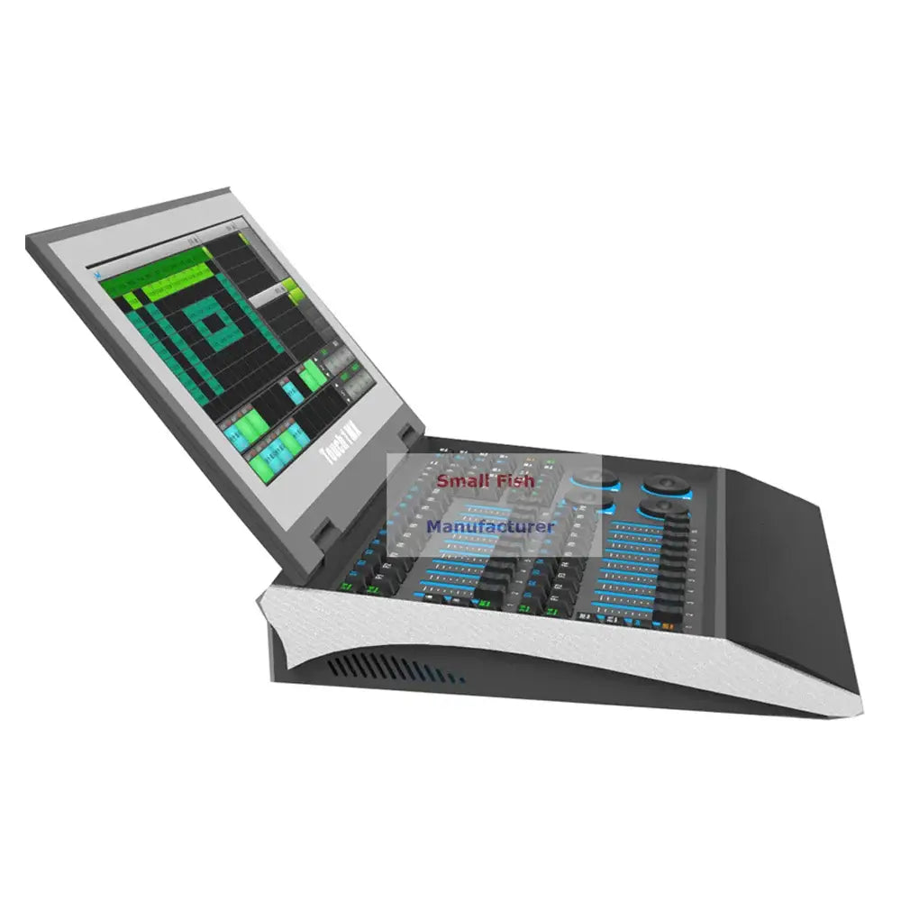 Professional black & blue touchscreen dmx console lighting control