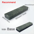 Professional green stone knife sharpener set kitchen honing block