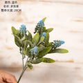 Purple and white lavender fake green plants bouquet wedding decor