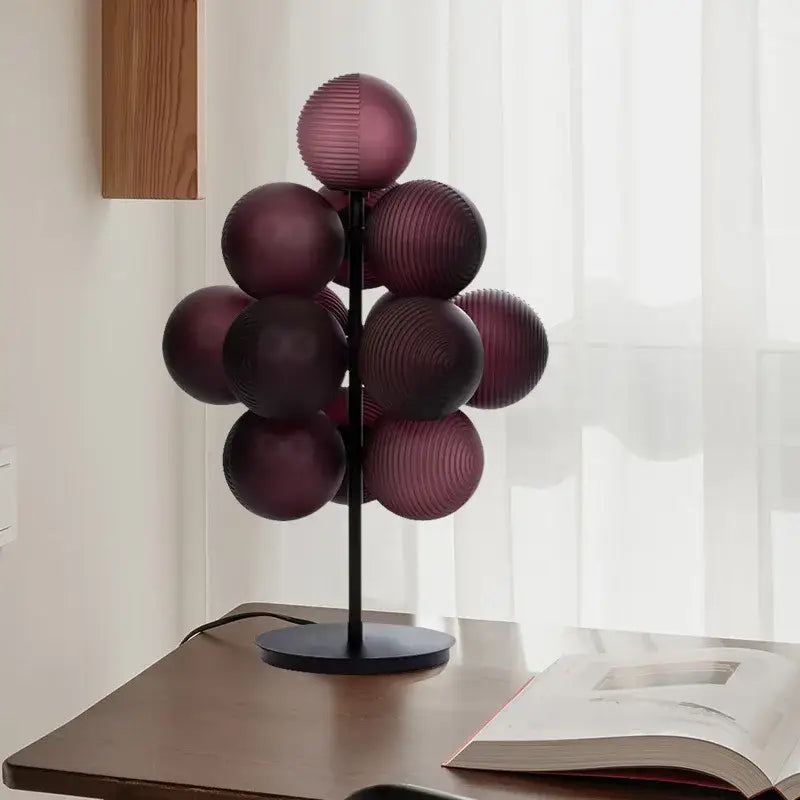 Purple & gray decorbites grape chandelier modern living room light