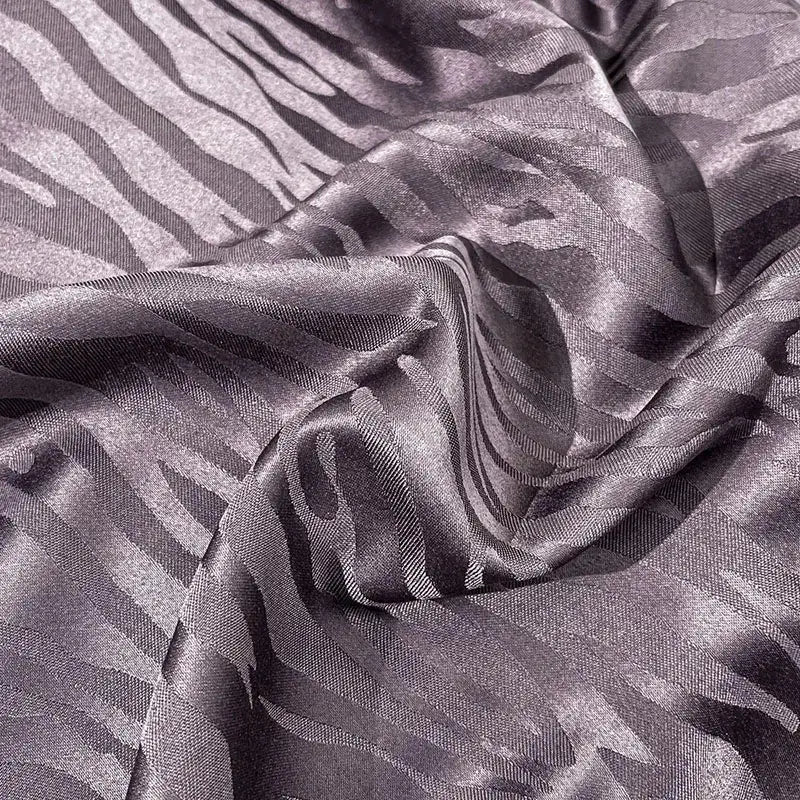 Purple zebra print satin duvet cover set bedroom luxury quilt kit