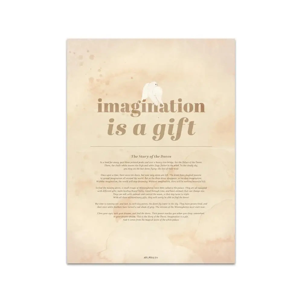 Beige rabbit girl canvas framed wall art set kids room