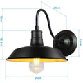Retro black cage guard wall sconce bedroom edison lamp