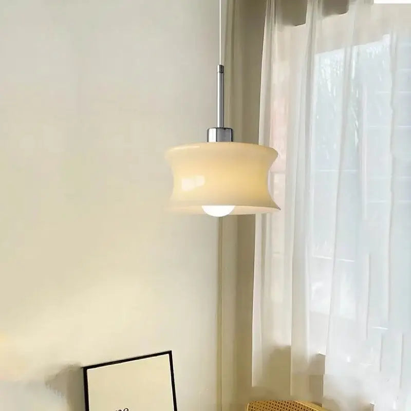 Retro cream decorbites glass chandelier bedroom pendant light