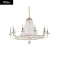 Retro industrial black decorbites crystal chandelier for dining room
