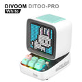 Retro pink pixel game speaker alarm clock with led light bedroom