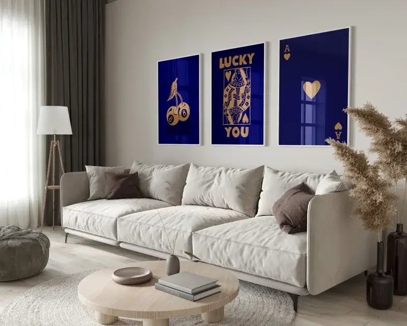 Retro queen theme beige wall art posters bedroom decor