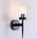 Ribbed glass gold led wall lights for bedroom
