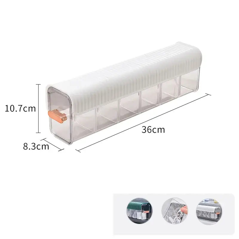 Ribbed teal data cable organizer box bedroom wall mounted storage