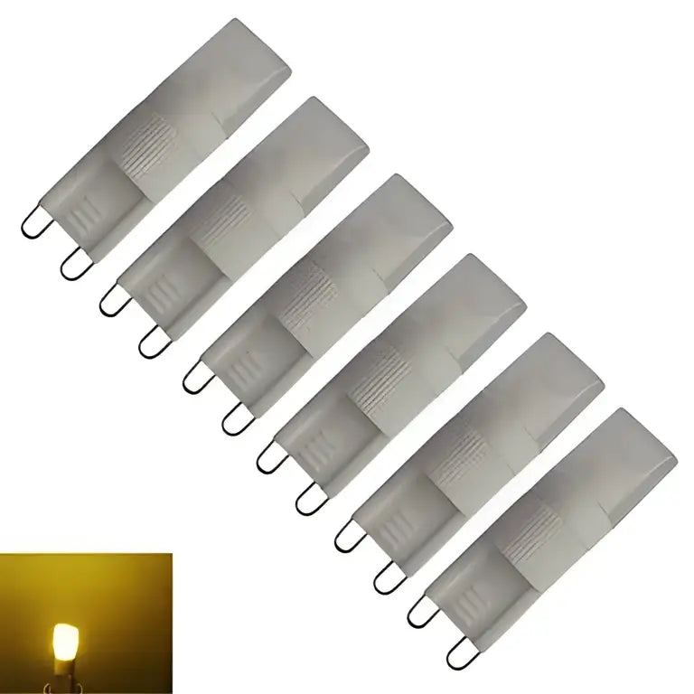 Ribbed white decorbites g9 led bulb for living space lighting