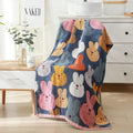 Romantic beige & black floral cotton bath towel bathroom decor