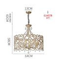 Romantic gold crystal heart ceiling light bedroom chandelier