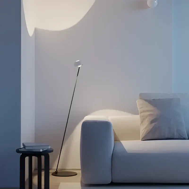 Rose gold designer fishing floor lamp for living room