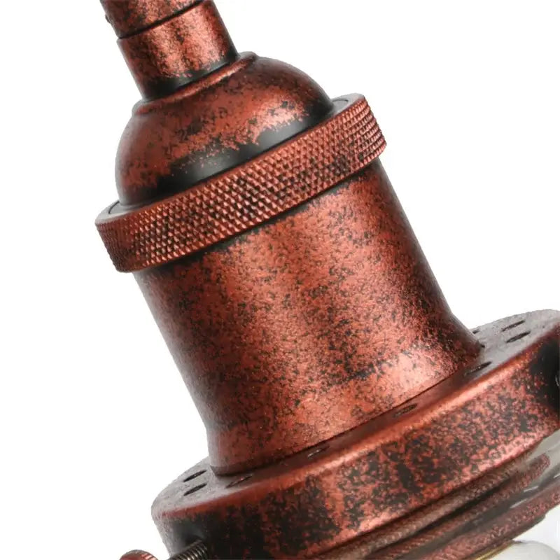 Rustic antique copper clear glass wall sconce bedroom plug in light