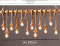 Rustic industrial bamboo pendant lights kitchen rope fixture