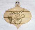 Believe Door Hanger Unfinished MDF Kit